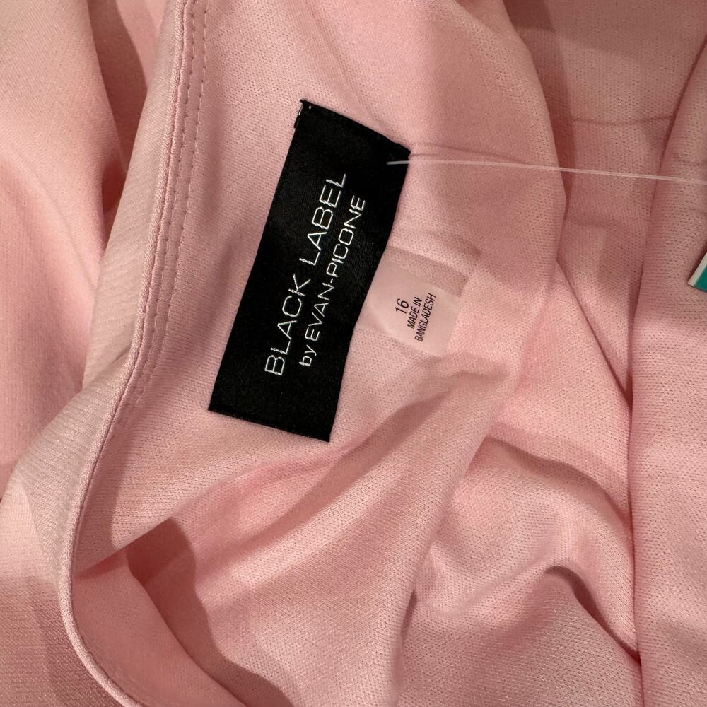NWT Black Label by Evan-Picone Women’s Classic Pink Dress Sleeveless Size 16 - Picture 7 of 12